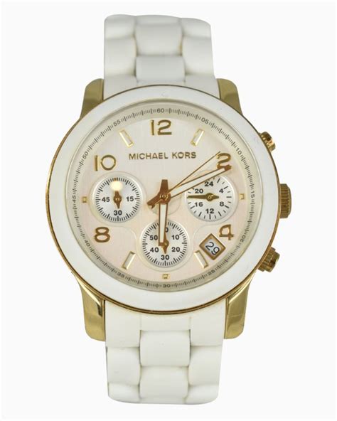 relogio branco michael kors|Michael Kors watches for women.